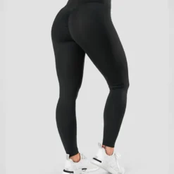 Scrunch V-shape Tights, Black