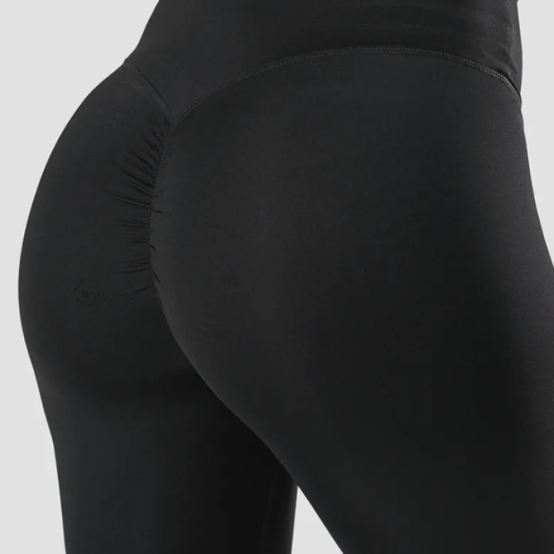 Scrunch V-shape Tights, Black