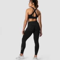 Scrunch V-shape Tights, Black