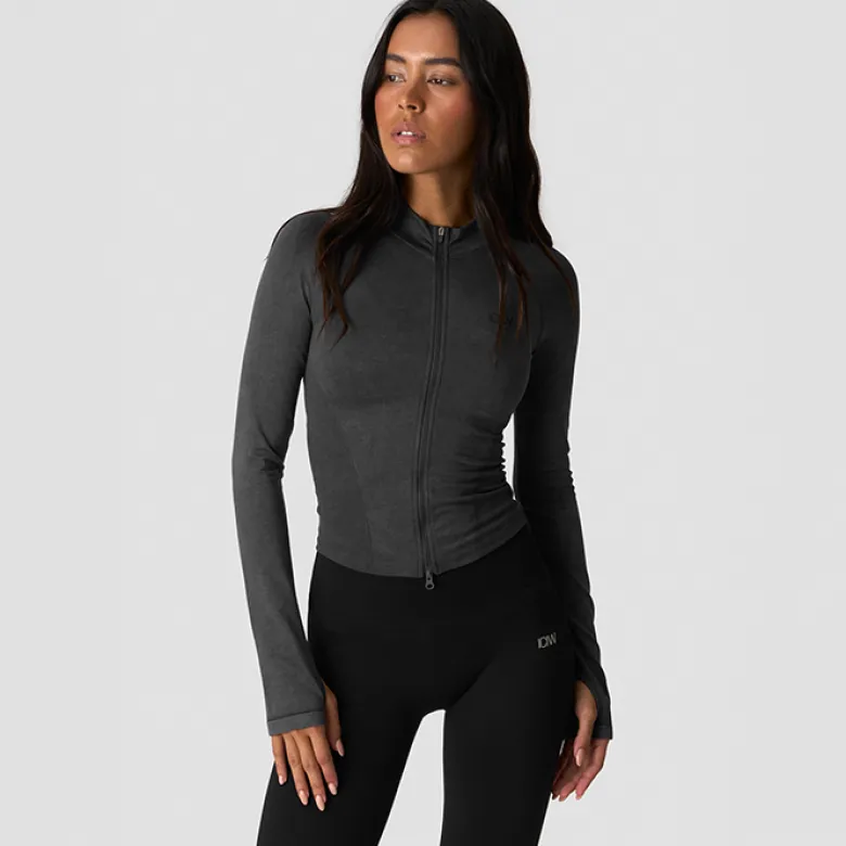 Sculpt Seamless 2-Way Zip LS