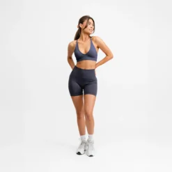 Seamless V Shape Bra Charcoal