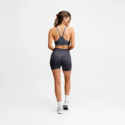 Seamless V Shape Bra Charcoal
