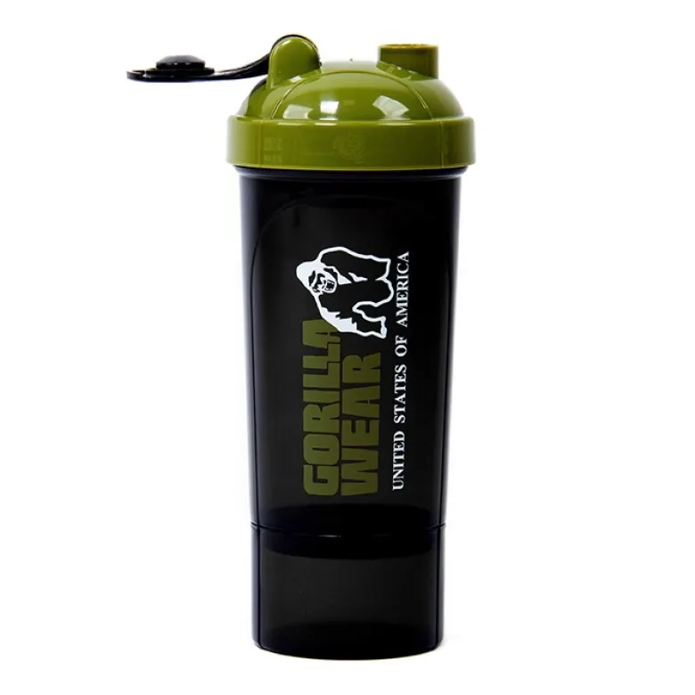 Shaker Compact Svart/Grønn 400 ml + 100 ml