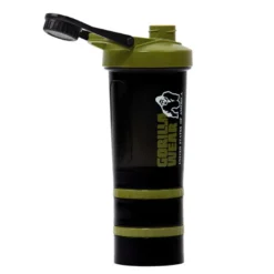 Shaker 2 Go Svart/Grønn 500 ml + 130 ml x 2