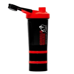 Shaker 2 Go Svart/Rød 500 ml + 130 ml x 2