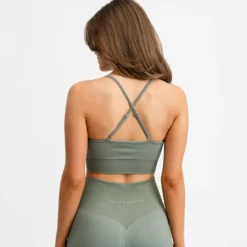 Signature Seamless Bra Agave Green