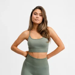 Signature Seamless Bra Agave Green