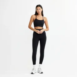 Signature Seamless Bra, Black