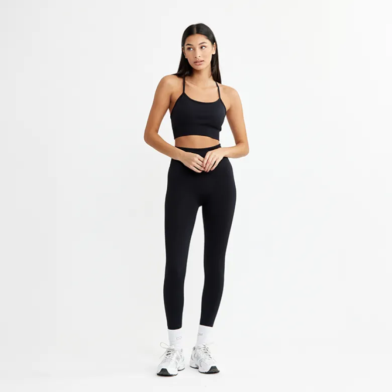 Signature Seamless Bra, Black