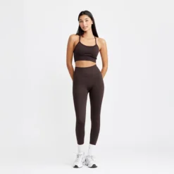 Signature Seamless Bra, Dark Brown