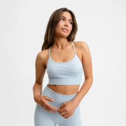 Signature Seamless Bra Light Blue