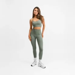 Signature Seamless Tights Agave Green