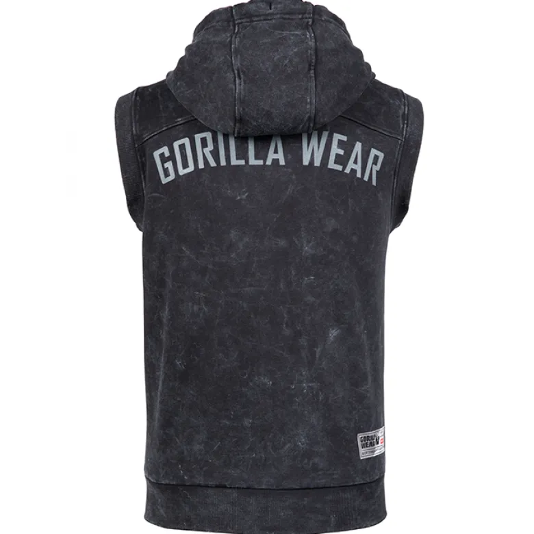Silverdale Sleeveless Hoodie, Black