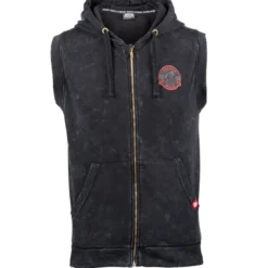 Silverdale Sleeveless Hoodie, Black