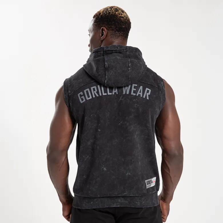 Silverdale Sleeveless Hoodie, Black