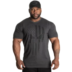 Skull Standard Tee, Dark Grey Melange