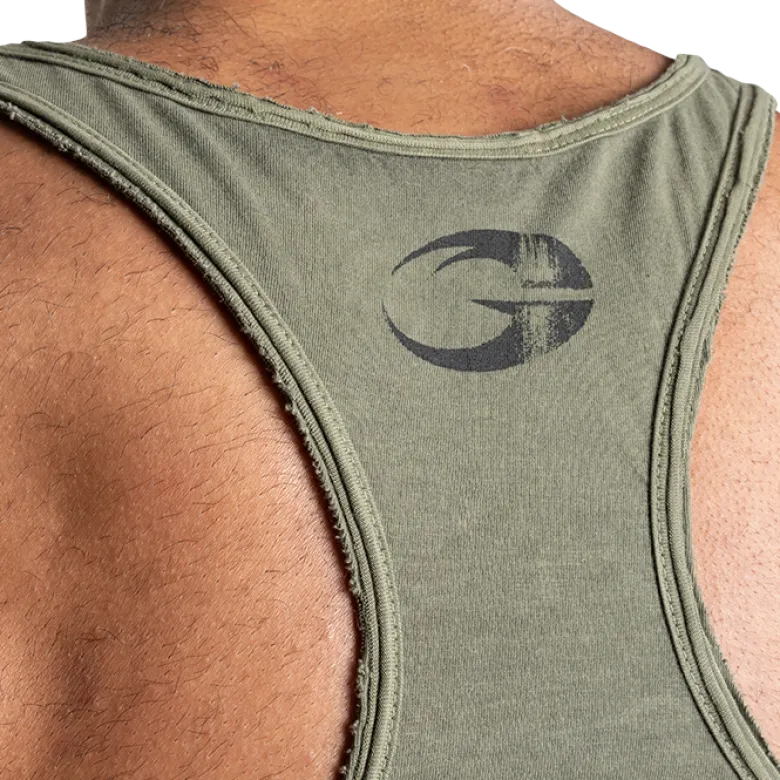 Skull T-back, Acid Washed Green