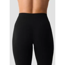 Smooth Seamless Flared Tights, Black