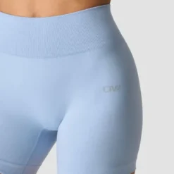 Smooth Seamless Midi Shorts, Fainting Blue