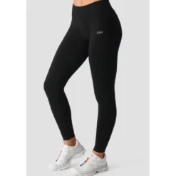 Smooth Seamless Mid Rise V-shape Tights, Black