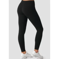 Smooth Seamless Mid Rise V-shape Tights, Black