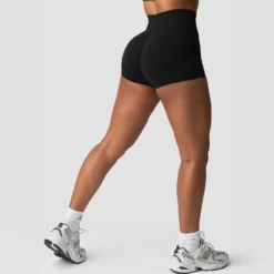 Smooth Seamless Shorts, Black