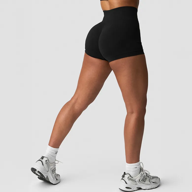 Smooth Seamless Shorts, Black
