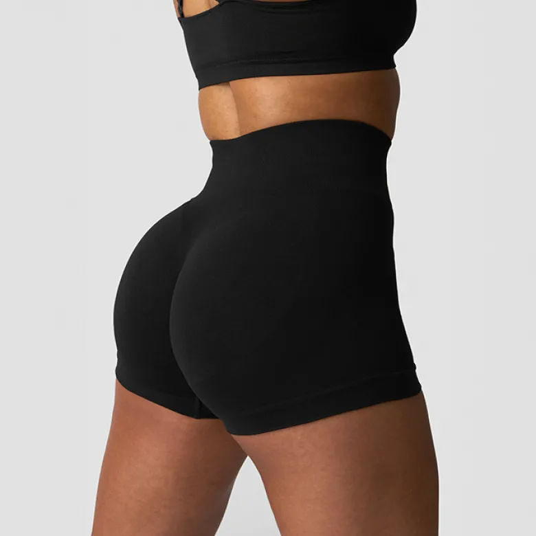 Smooth Seamless Shorts, Black