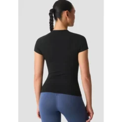 Smooth Seamless Tee, Black