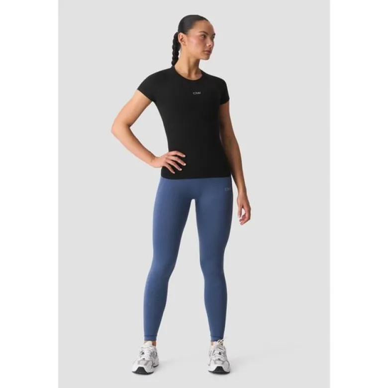 Smooth Seamless Tee, Black