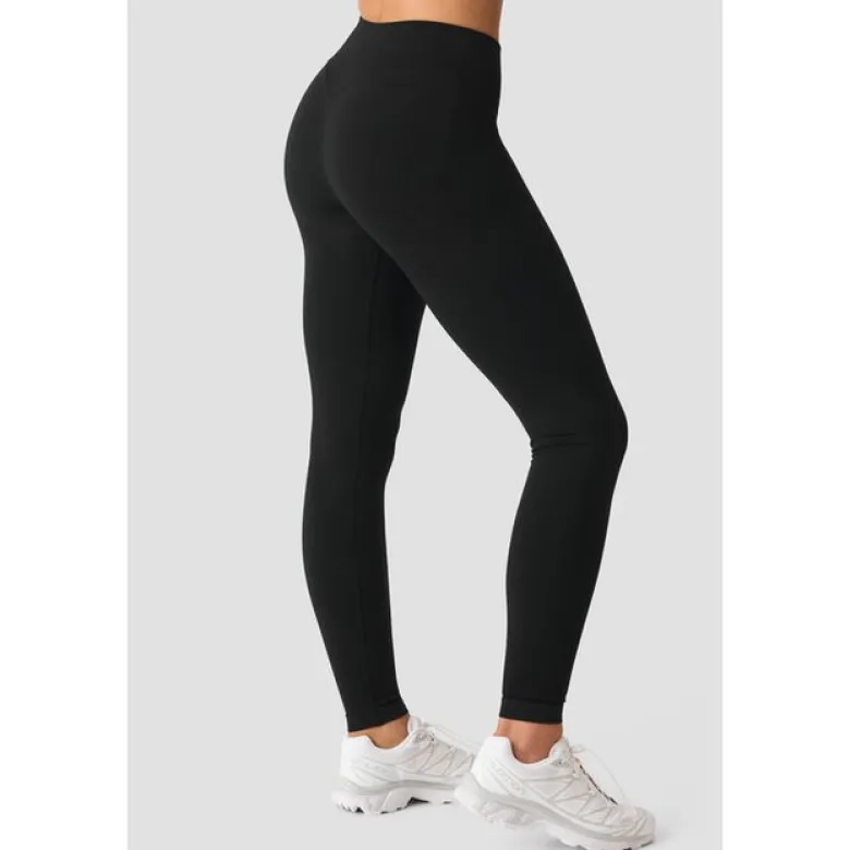 Smooth Seamless V-Shape Tights, Black