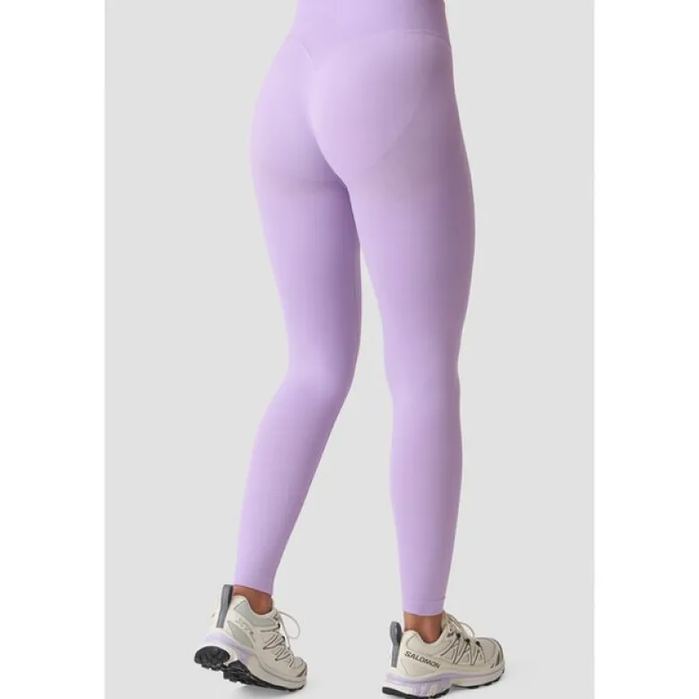 Smooth Seamless V-Shape Tights, Pastel Lilac