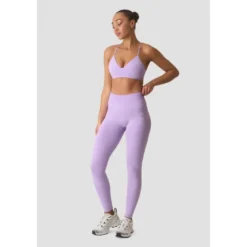 Smooth Seamless V-Shape Tights, Pastel Lilac