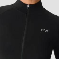 Smooth Seamless Zip Jacket, Black