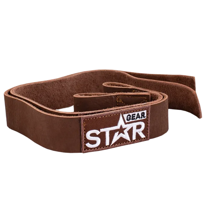 Star Gear Lifting Straps Lær
