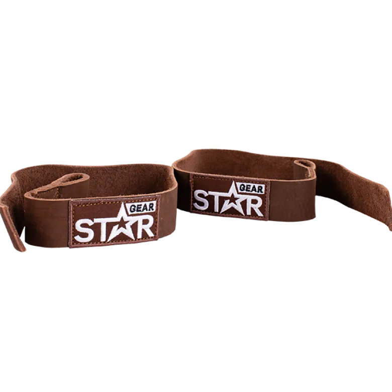 Star Gear Lifting Straps Lær