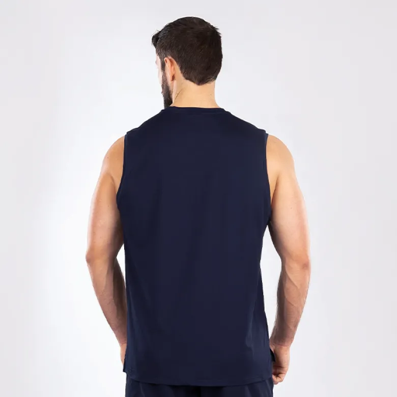 Star Mesh Tank, Navy