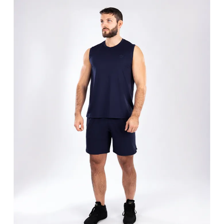 Star Mesh Tank, Navy