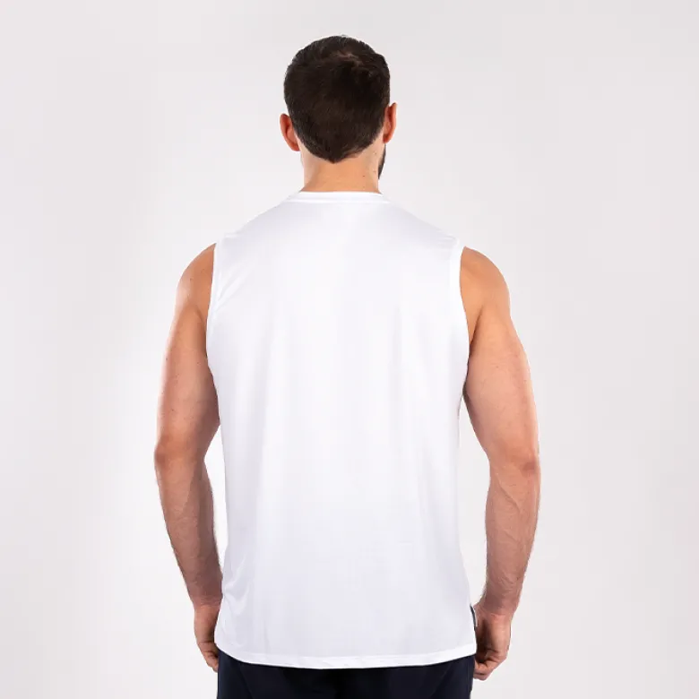 Star Mesh Tank, White