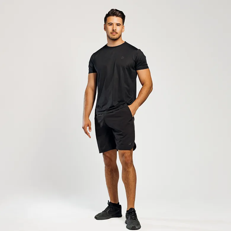 Star Mesh Tshirt Black