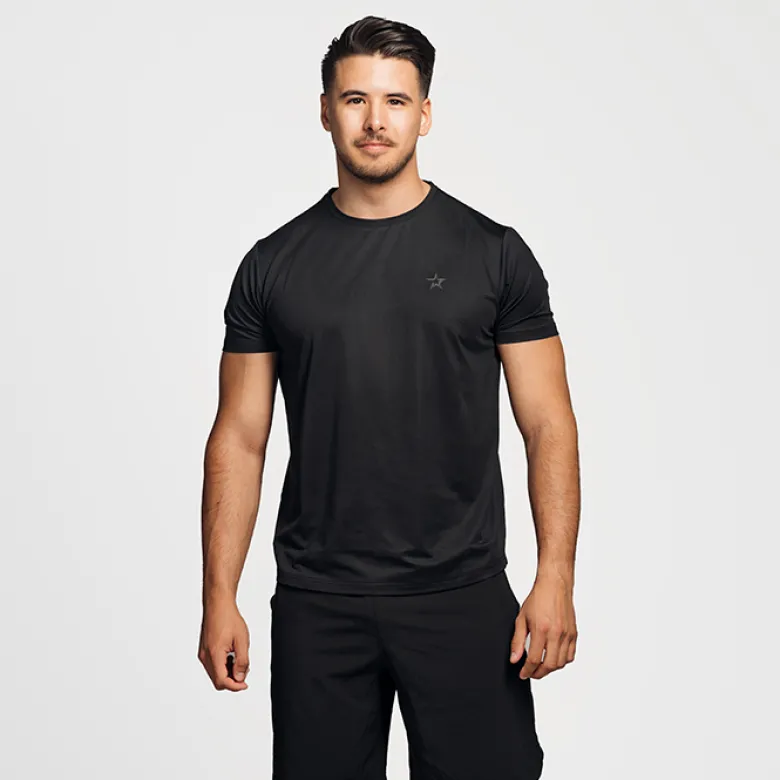 Star Mesh Tshirt Black