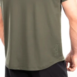 Star Mesh T-shirt Moss Green