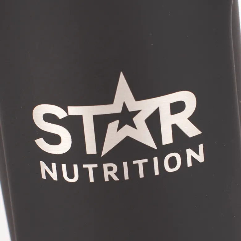 Star Nutrition Stainless Steel Shaker Black 900ml