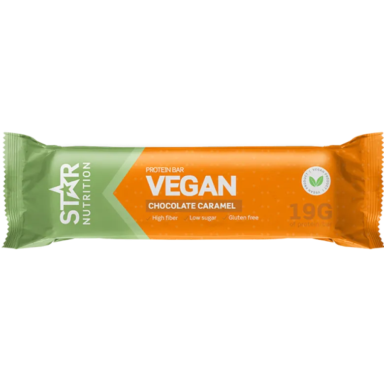 Star Nutrition Vegan Protein bar, 55 g, Caramel Chocolate
