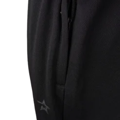 Star Straight Mesh Pants Black