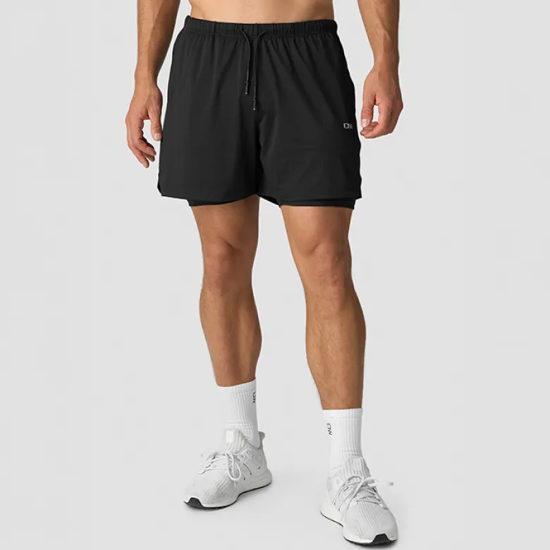 Stride 2-in-1 Shorts, Black