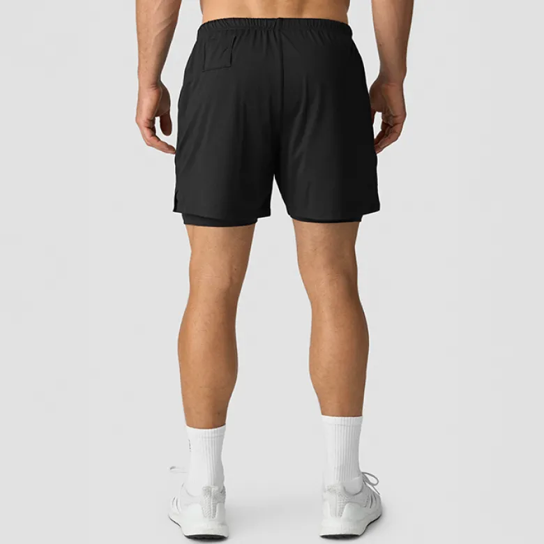 Stride 2-in-1 Shorts, Black