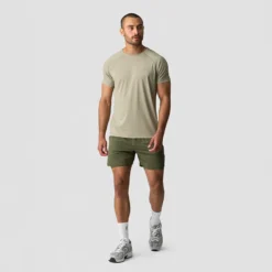 Stride 2-in-1 Shorts, Dark Khaki Green