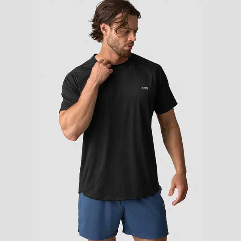 Stride Raglan T-shirt, Black