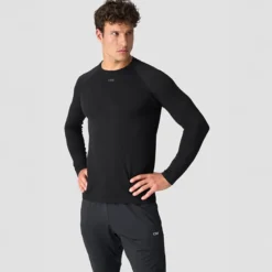 Stride Seamless Longsleeve, Black